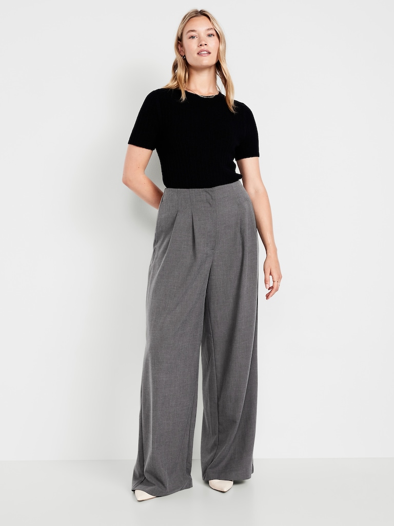 Extra High-Waisted Super Wide-Leg Pants