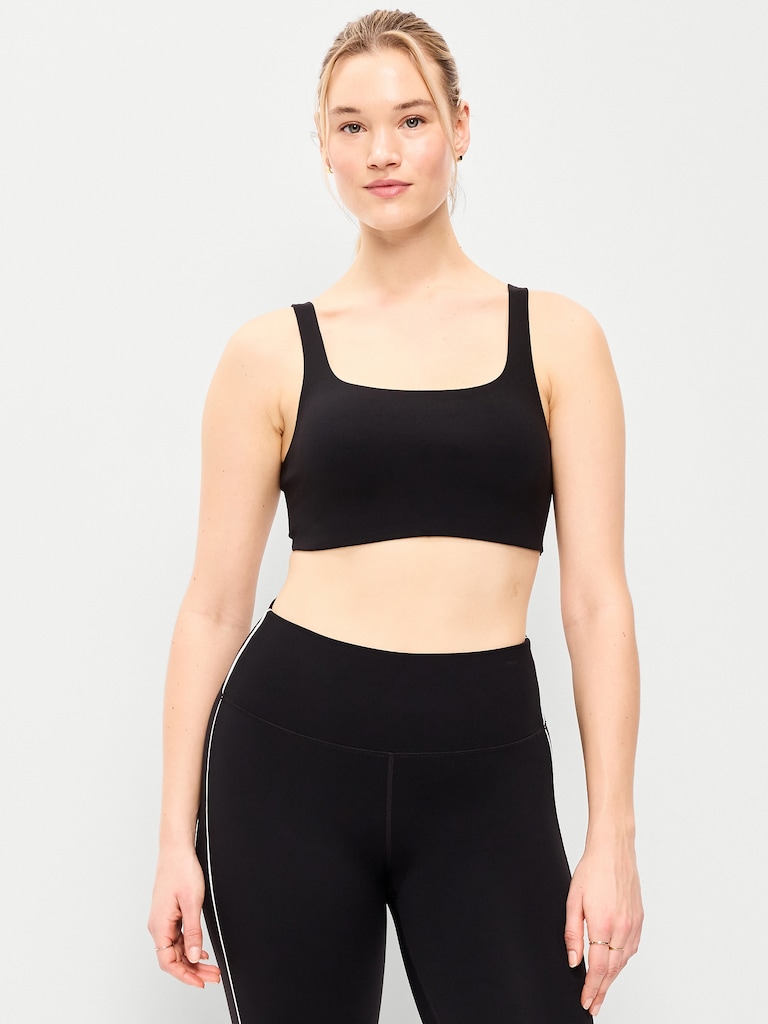 Light Support StudioSmooth Square-Neck Sports Bra