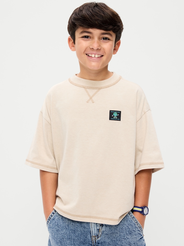 Oversized Boxy Short-Sleeve T-Shirt for Boys