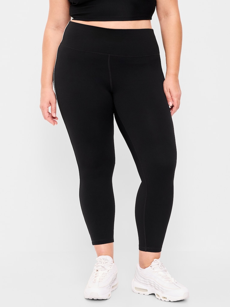 High-Waisted StudioSmooth 7/8 Side-Striped Leggings