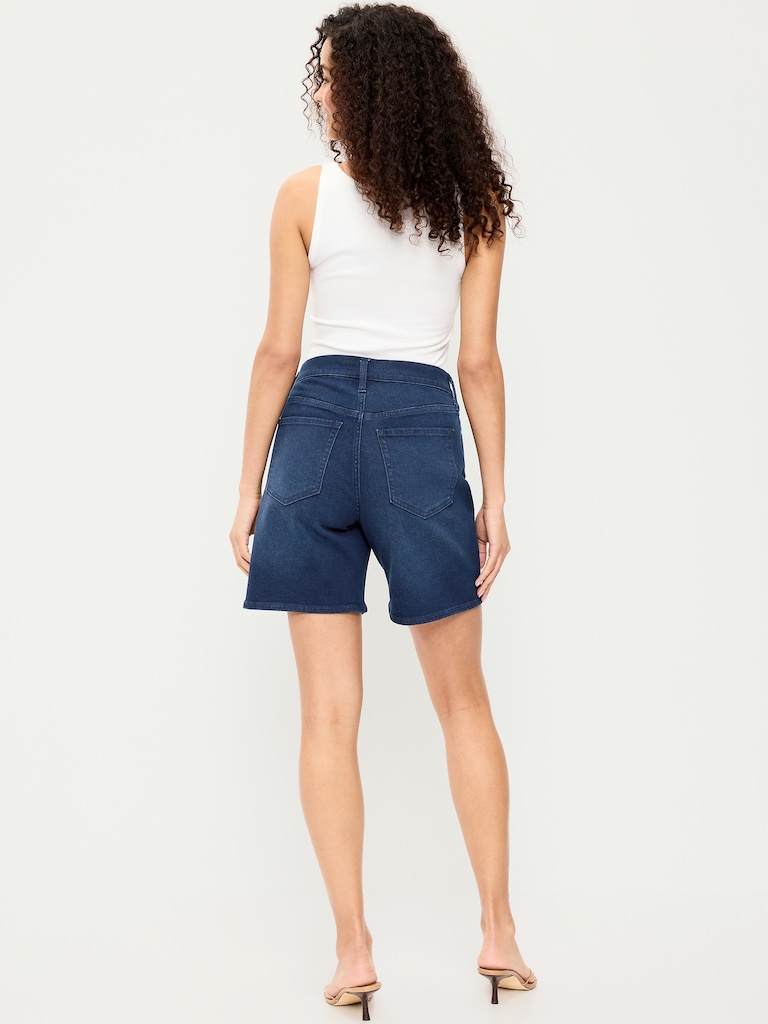 High-Waisted Wow Jean Shorts -- 7-inch inseam