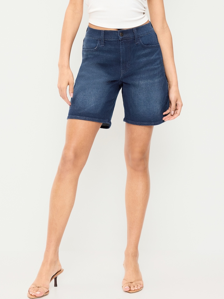 High-Waisted Wow Jean Shorts -- 7-inch inseam