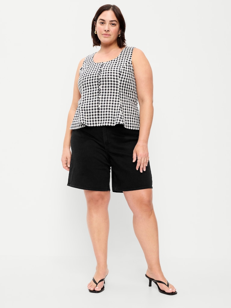 High-Waisted Wow Jean Shorts -- 9-inch inseam