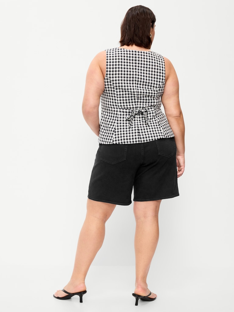 High-Waisted Wow Jean Shorts -- 9-inch inseam