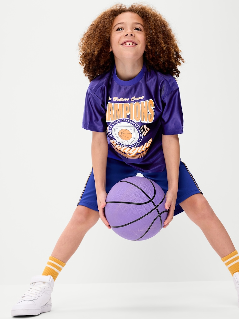 Oversized Graphic Jersey T-Shirt for Boys