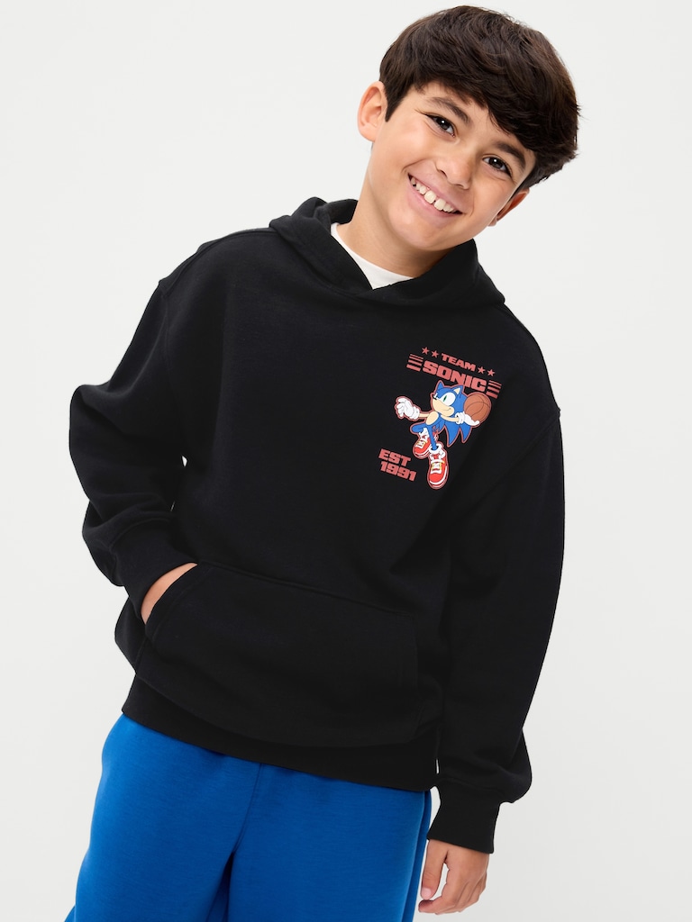 Sonic The Hedgehog™ Oversized Gender-Neutral Pullover Hoodie for Kids
