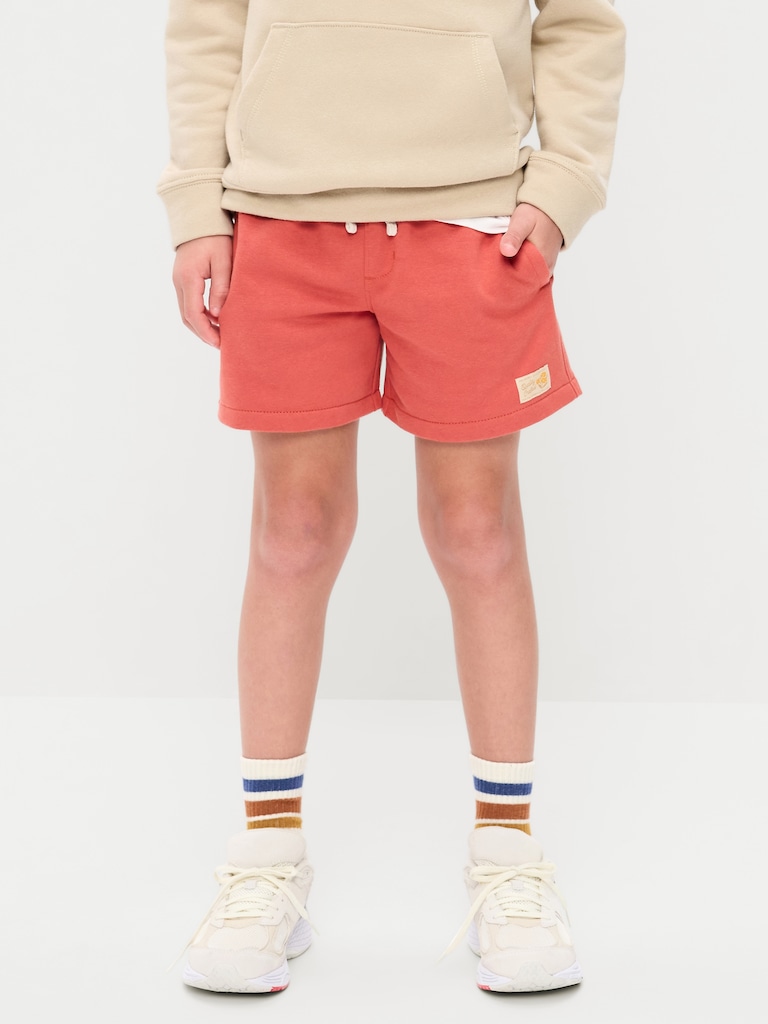 Above Knee Fleece Jogger Shorts for Boys