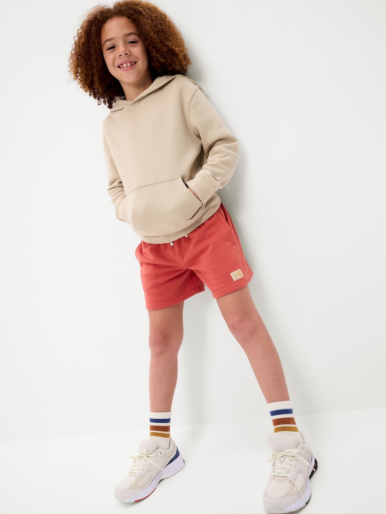 Above Knee Fleece Jogger Shorts for Boys