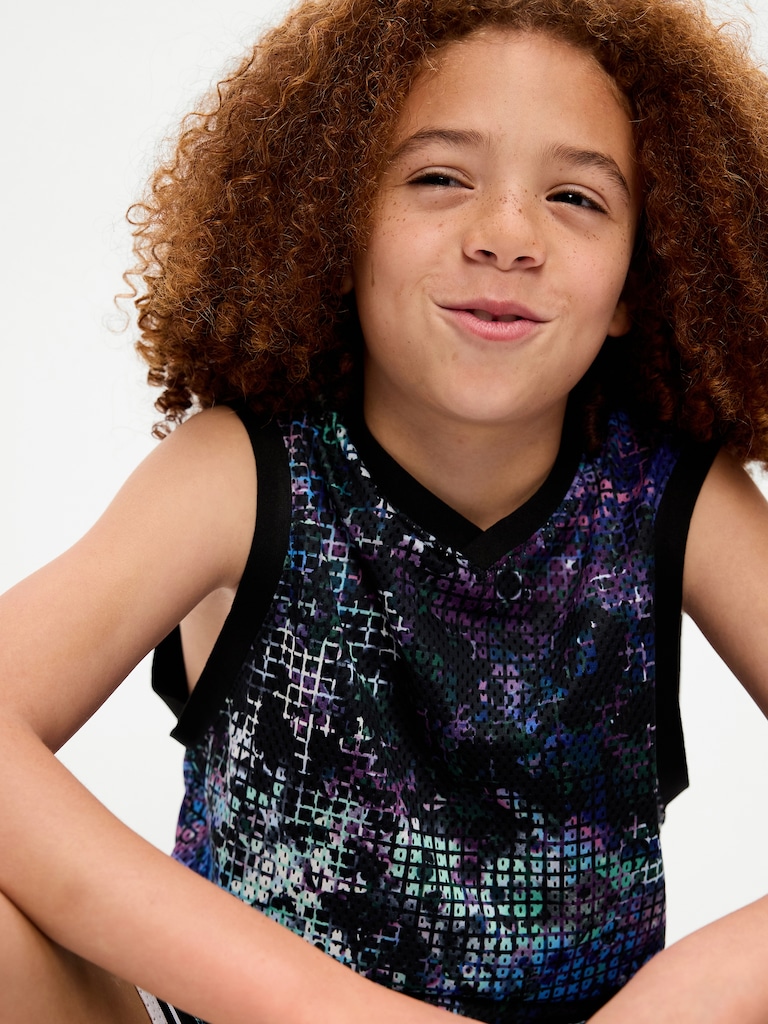 Mesh Basketball Tank Top for Boys
