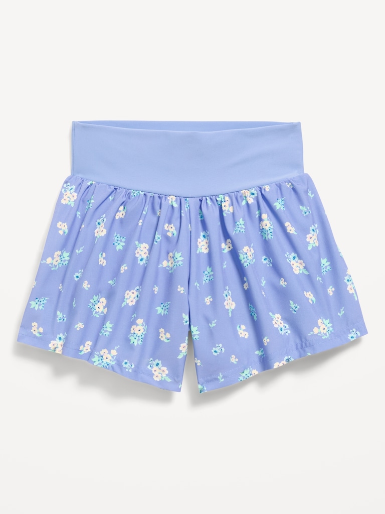 High-Waisted StretchTech Performance Shorts for Girls