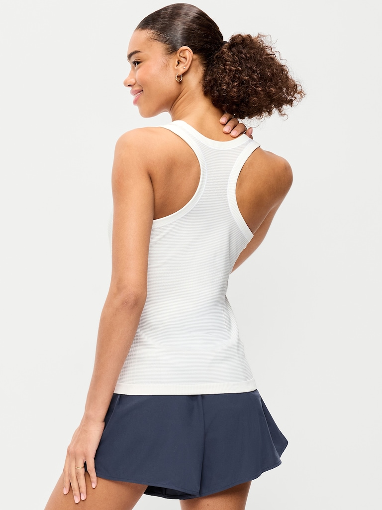 Camisole à dos nageur ajustée Fluidité sans coutures