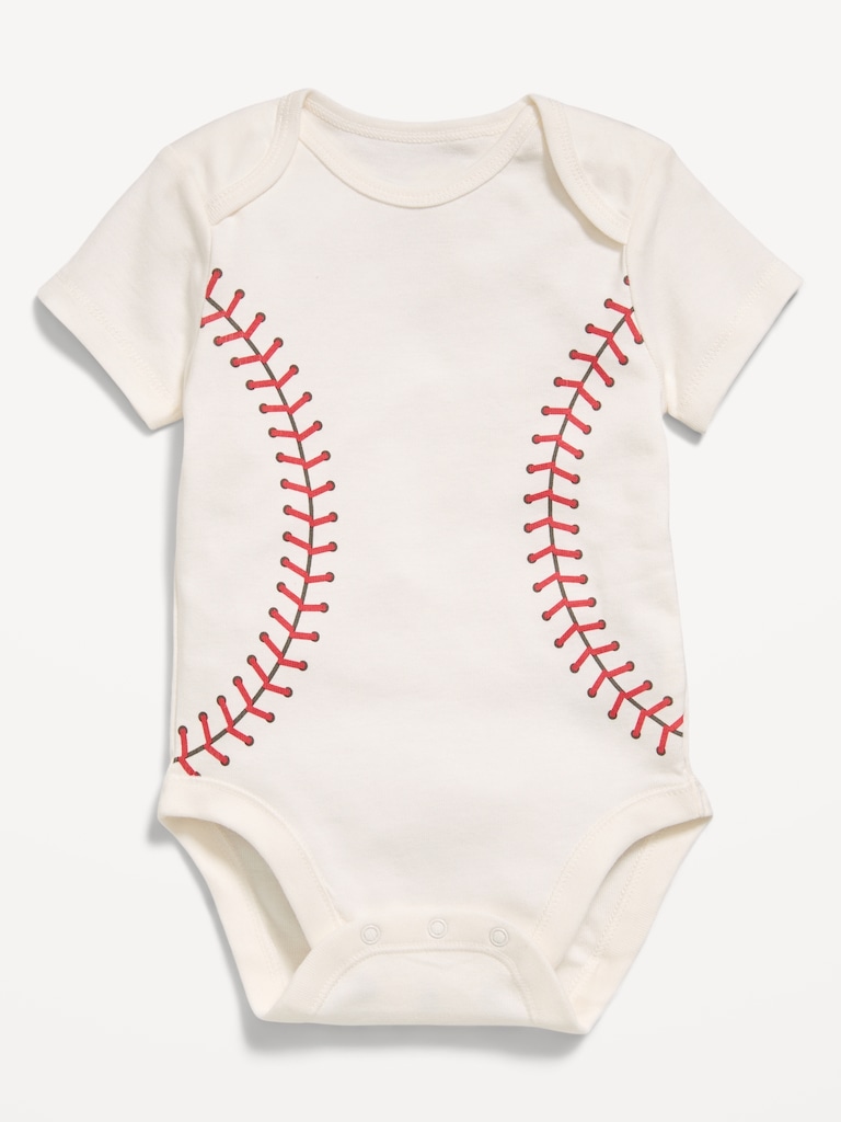 Short-Sleeve Unisex Graphic Bodysuit for Baby