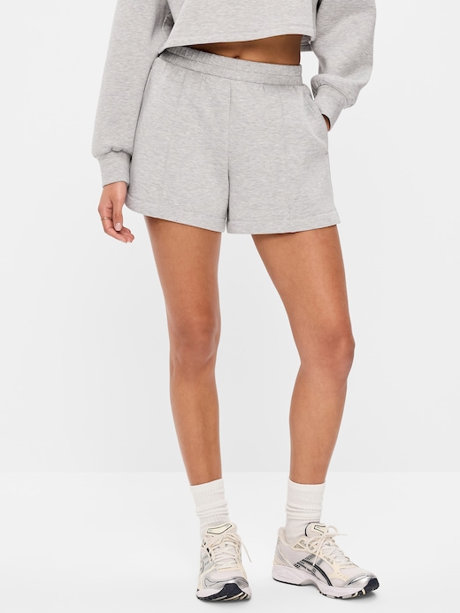 High High-Waisted Bounce Fleece Shorts -- 5-inch inseam clearance posted today