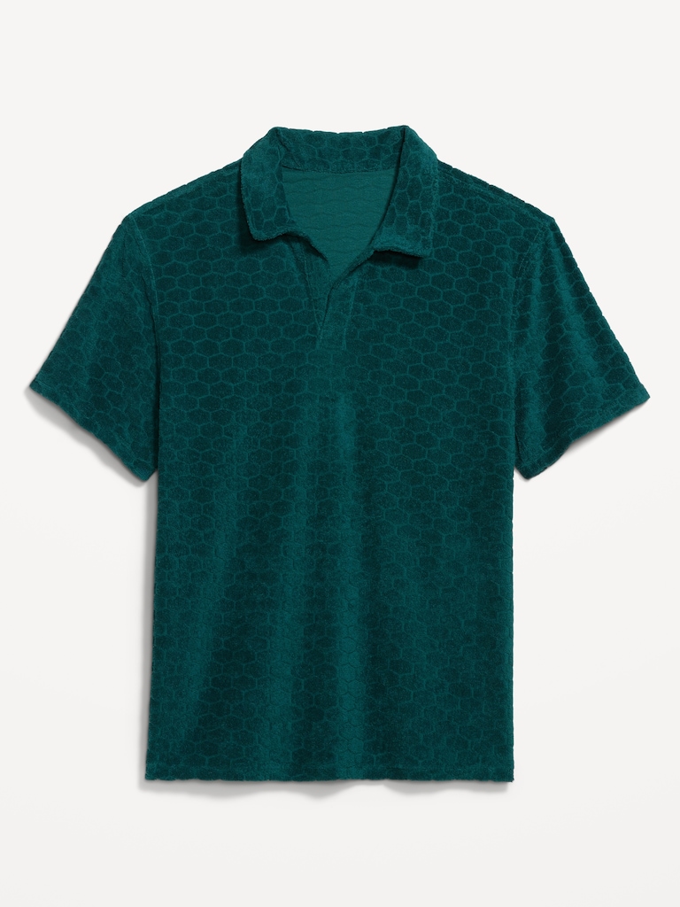 Textured Terry Polo