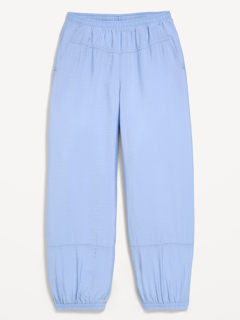 High-Waisted Crinkle Harem Pants for Girls