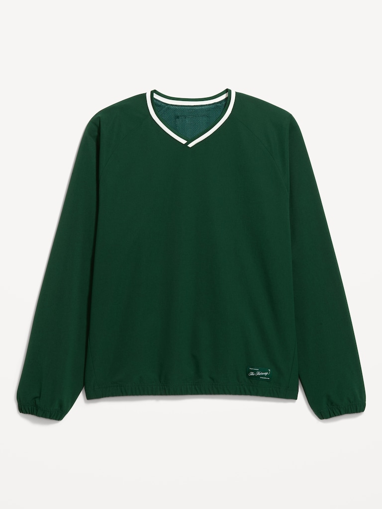V-Neck Pullover Windbreaker