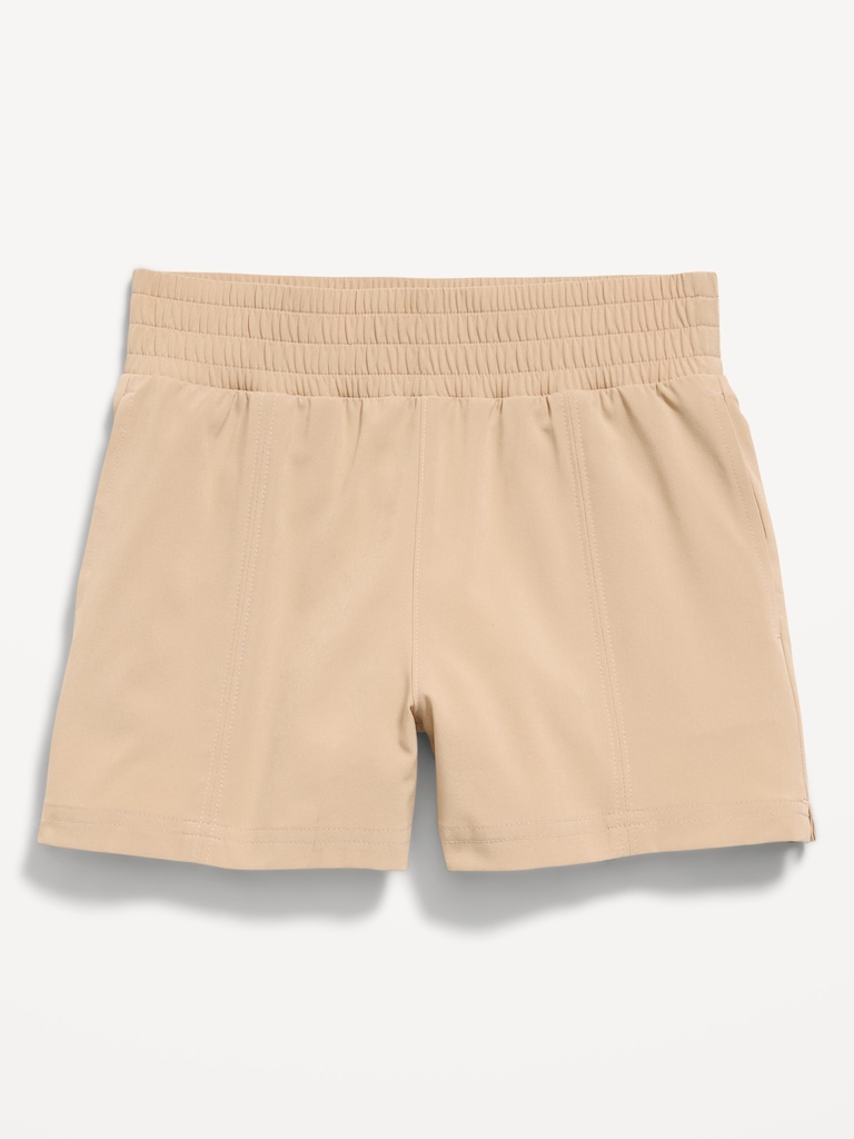High-Waisted StretchTech Performance Shorts for Girls