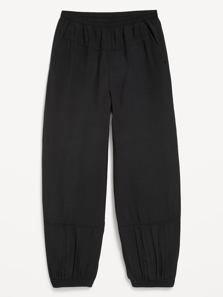 High-Waisted Crinkle Harem Pants for Girls