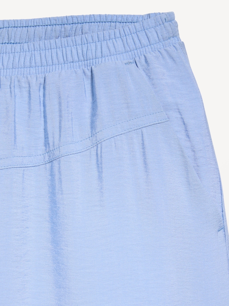 High-Waisted Crinkle Harem Pants for Girls