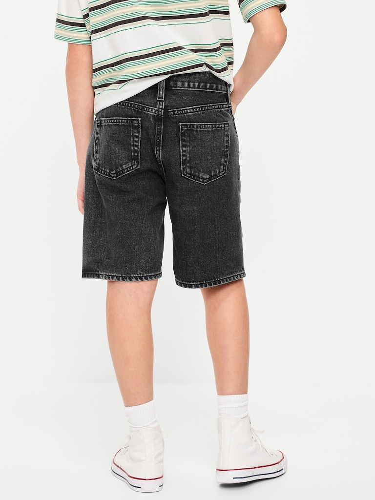 Knee Length Baggy Jean Shorts for Boys