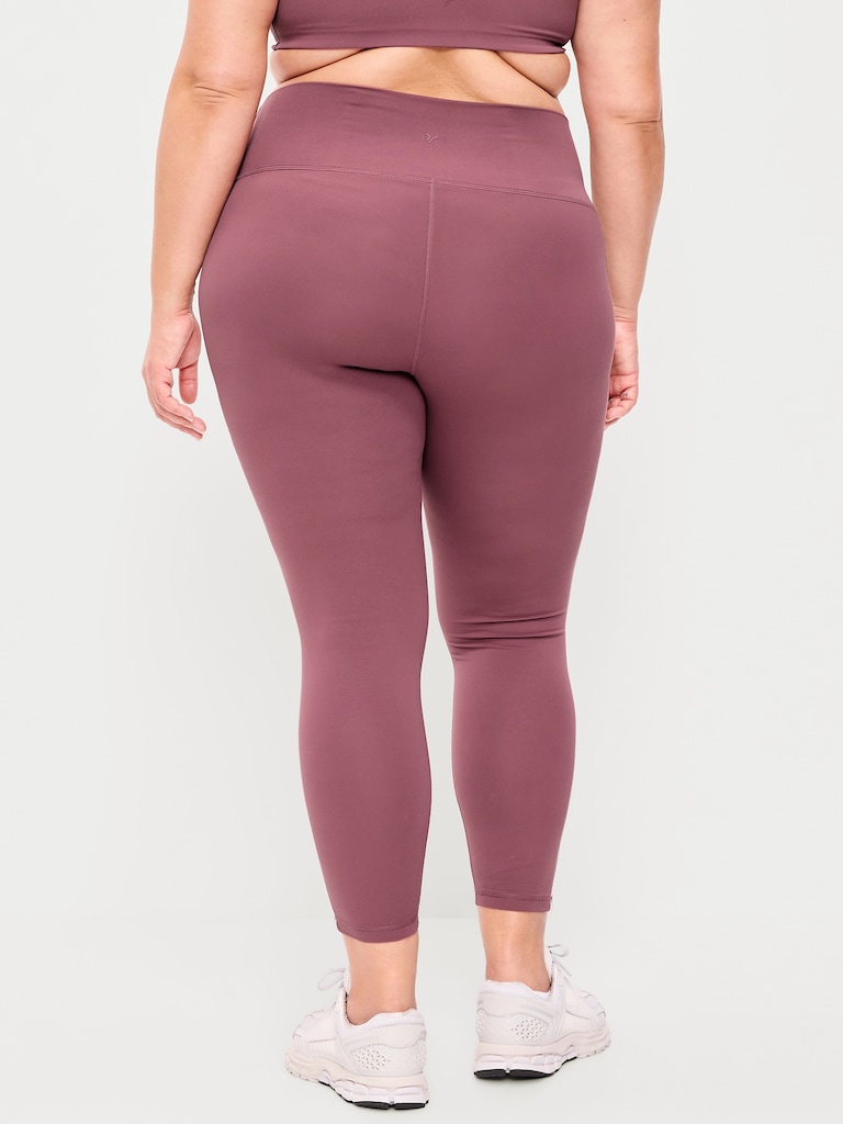 High-Waisted StudioSmooth 7/8 Side-Striped Leggings