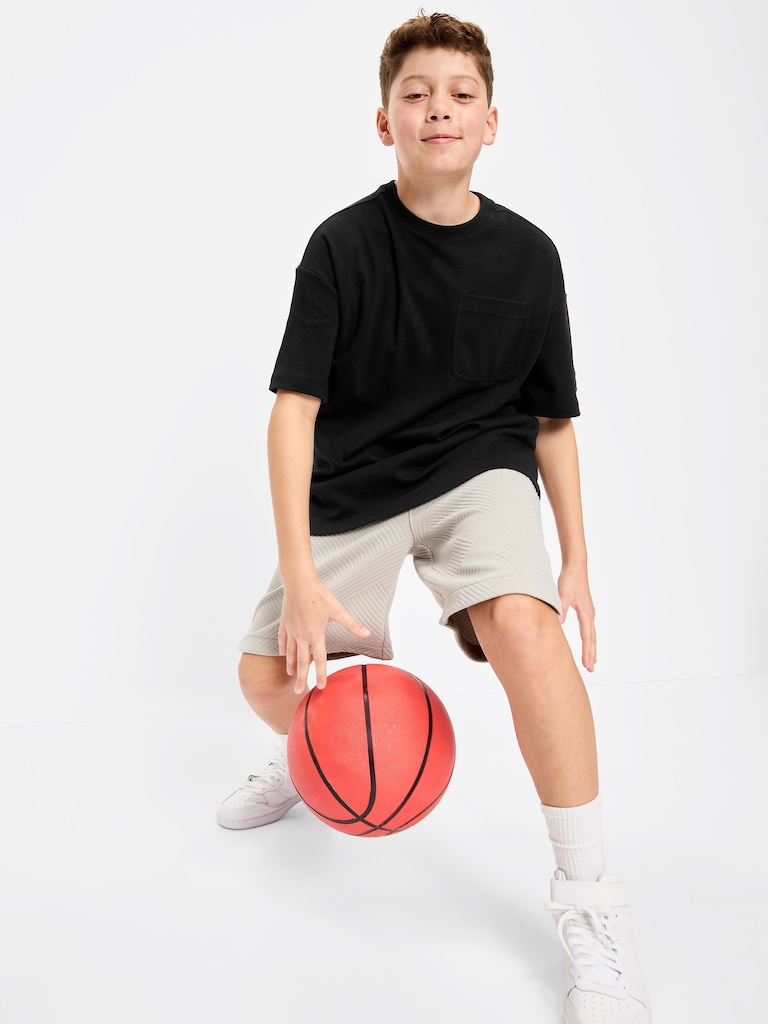 Dynamic Fleece Textured Basketball Shorts for Boys