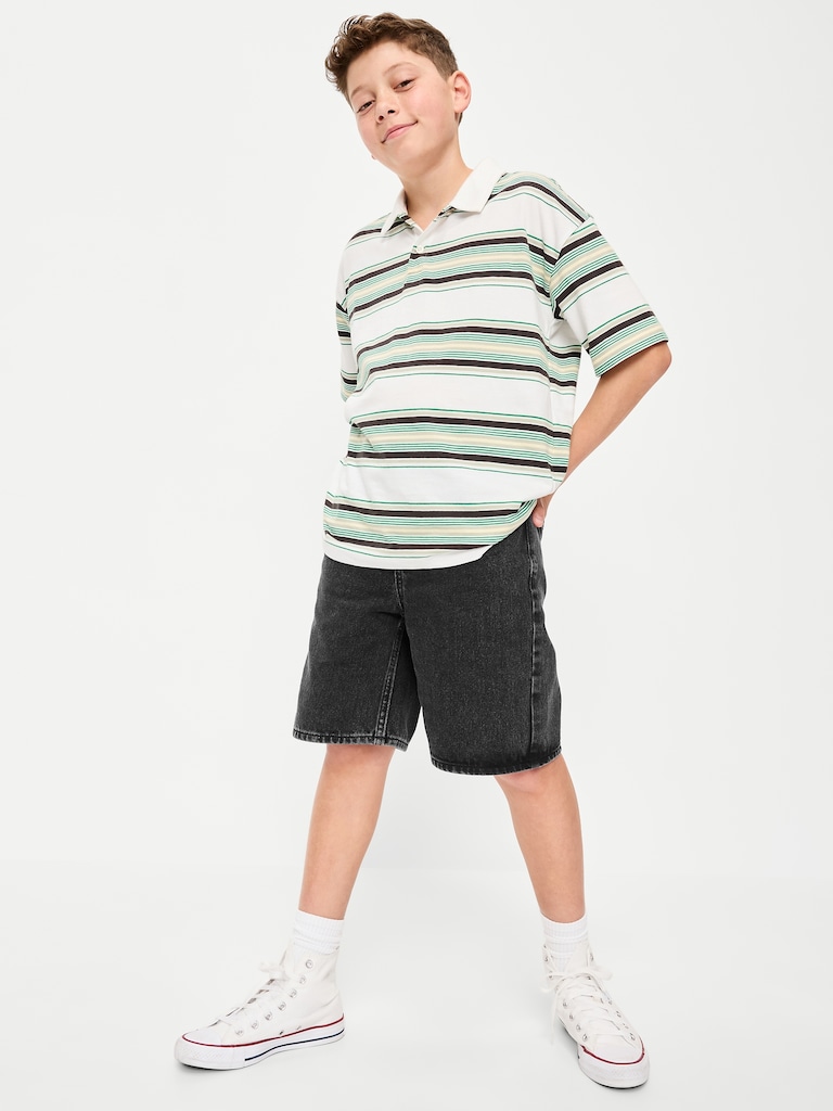 Knee Length Baggy Jean Shorts for Boys