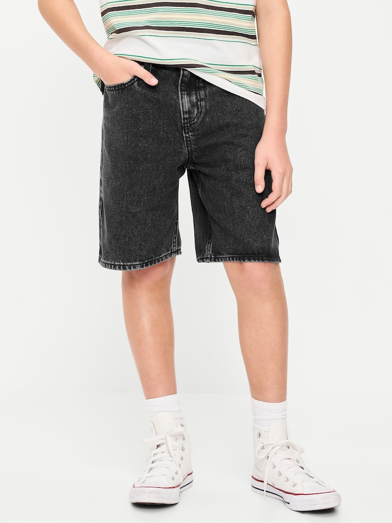 Knee Length Baggy Jean Shorts for Boys