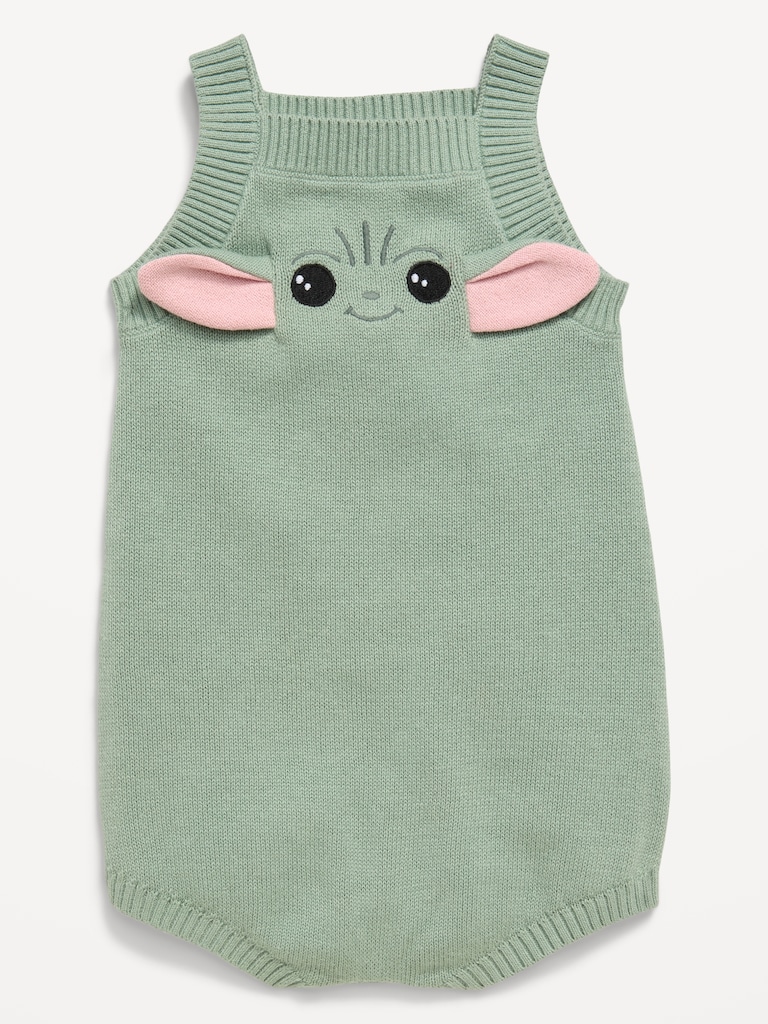 Star Wars™ Grogu Sleeveless Sweater-Knit One-Piece Romper for Baby