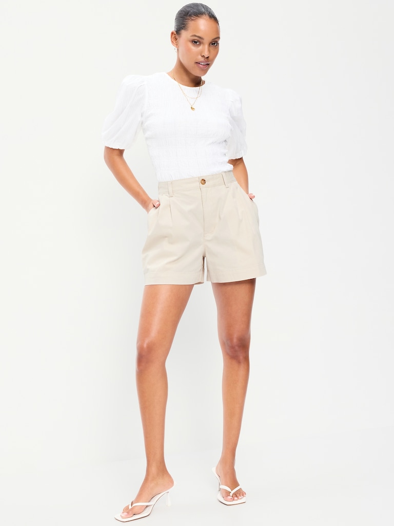 High-Waisted OGC Chino Shorts -- 4-inch inseam