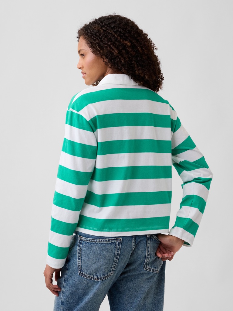 Relaxed Rugby Polo Shirt