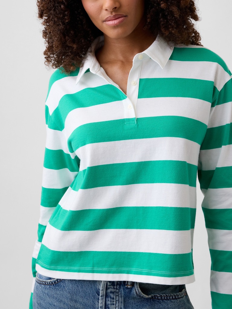 Relaxed Rugby Polo Shirt