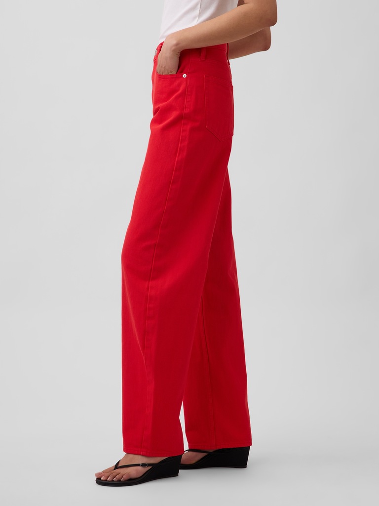 High Rise Barrel Jeans