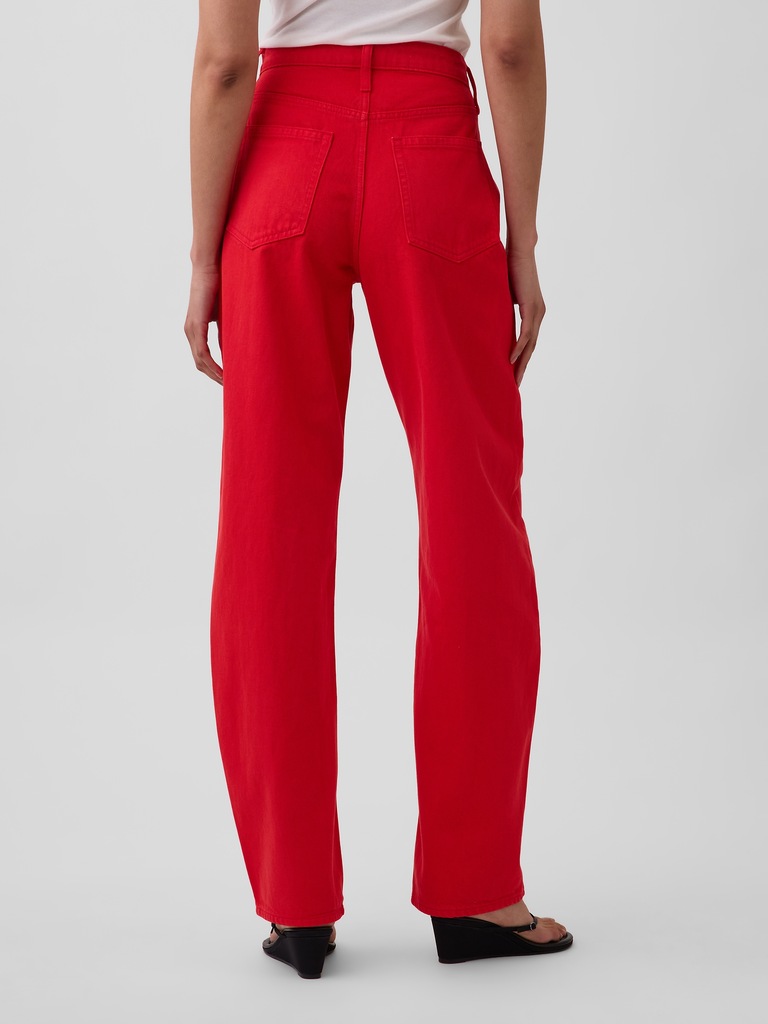 High Rise Barrel Jeans