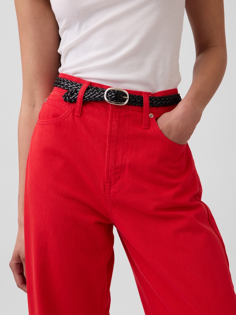 High Rise Barrel Jeans