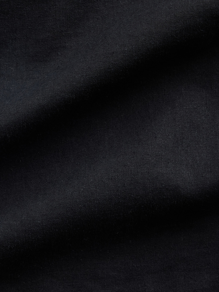 Linen-Blend Crop Shell Tank Top