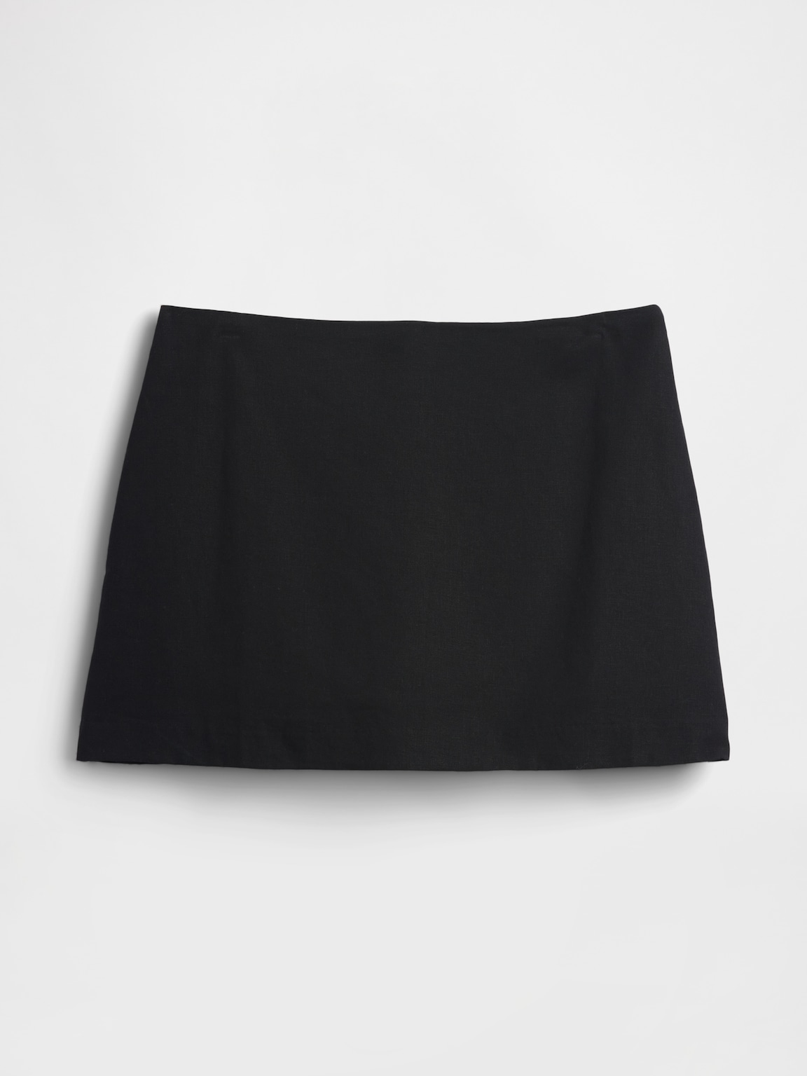 Linen-Blend Mini Skort