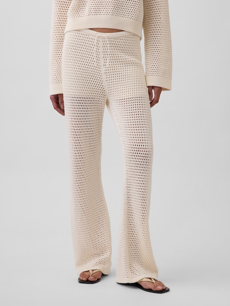 100% Cotton Crochet Sweater Pants