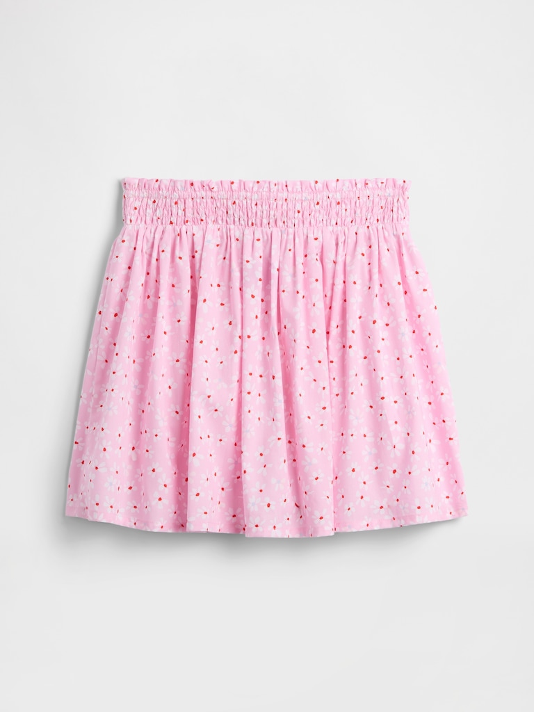 Kids Pull-On Smocked Skirt