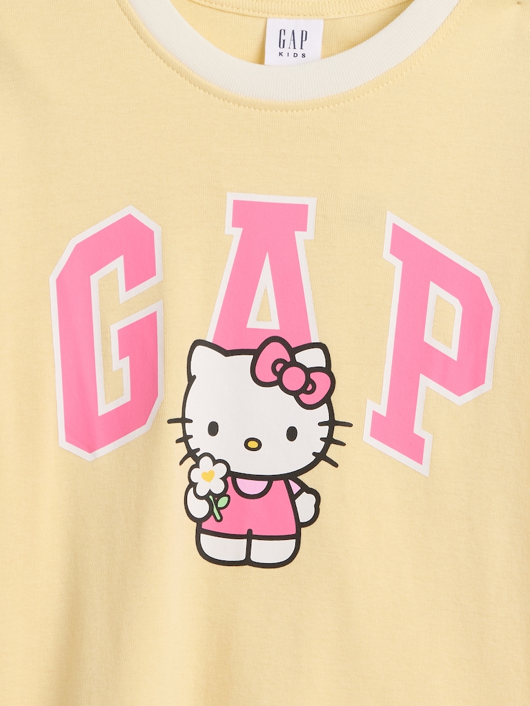 GapKids Hello Kitty Ringer Logo T-Shirt
