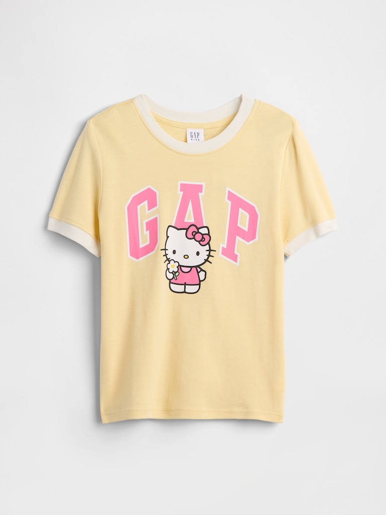 GapKids Hello Kitty Ringer Logo T-Shirt
