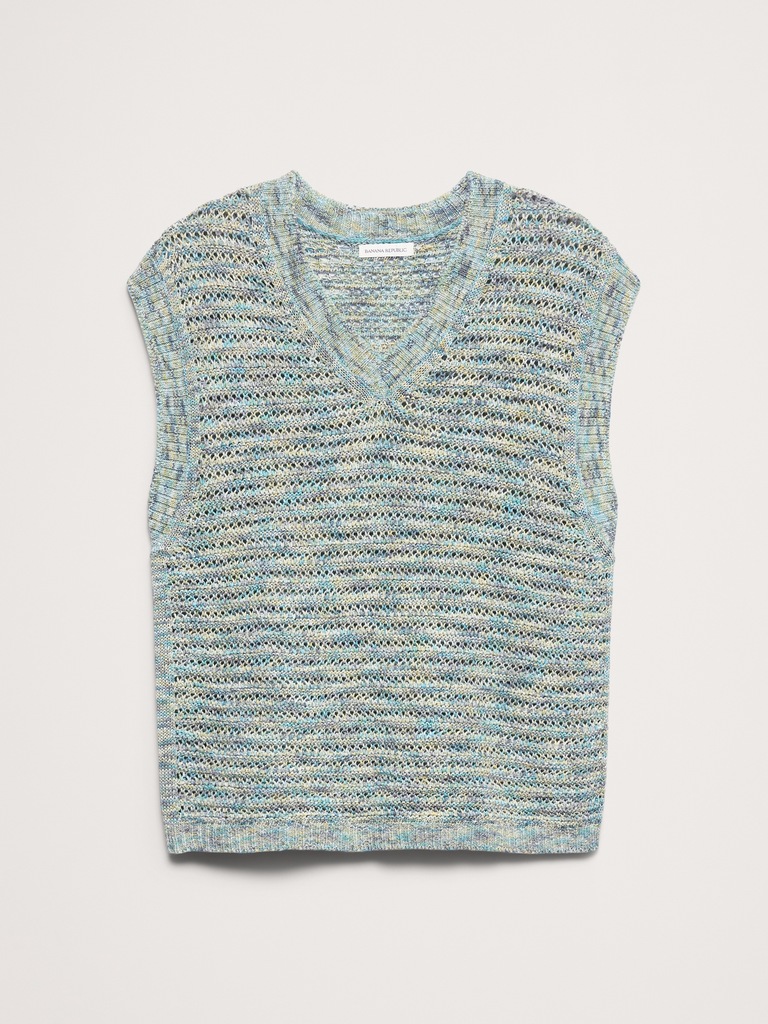 Spacedye Cotton Crochet Vest