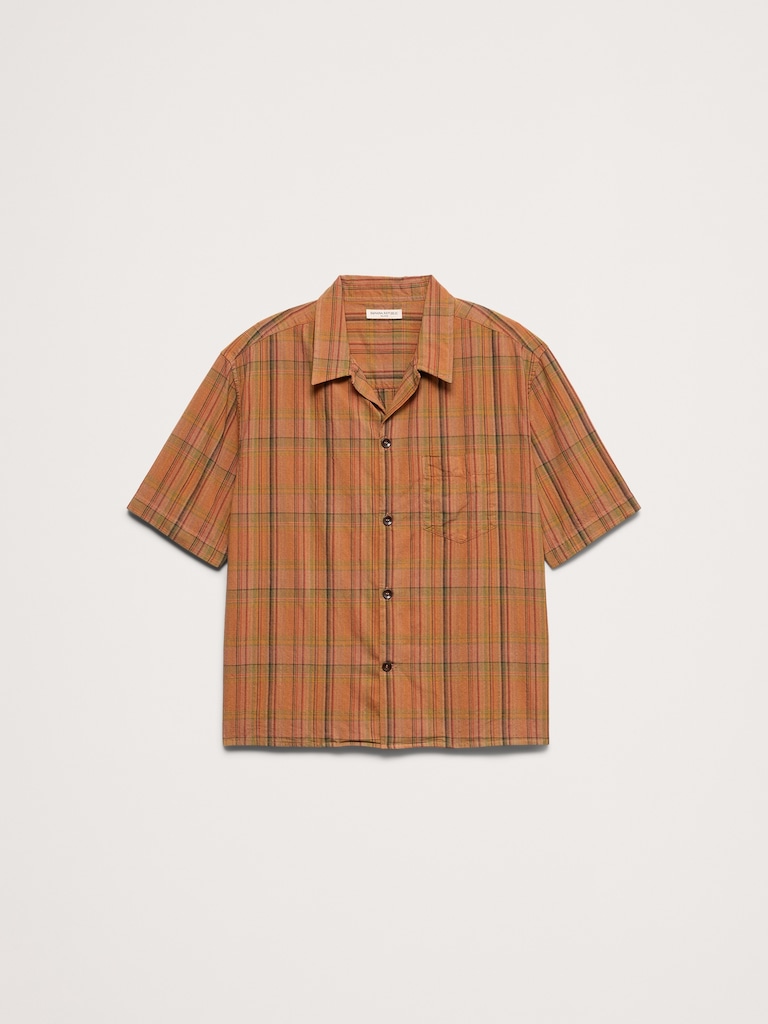 Relaxed-Fit Cotton Slub Resort Shirt