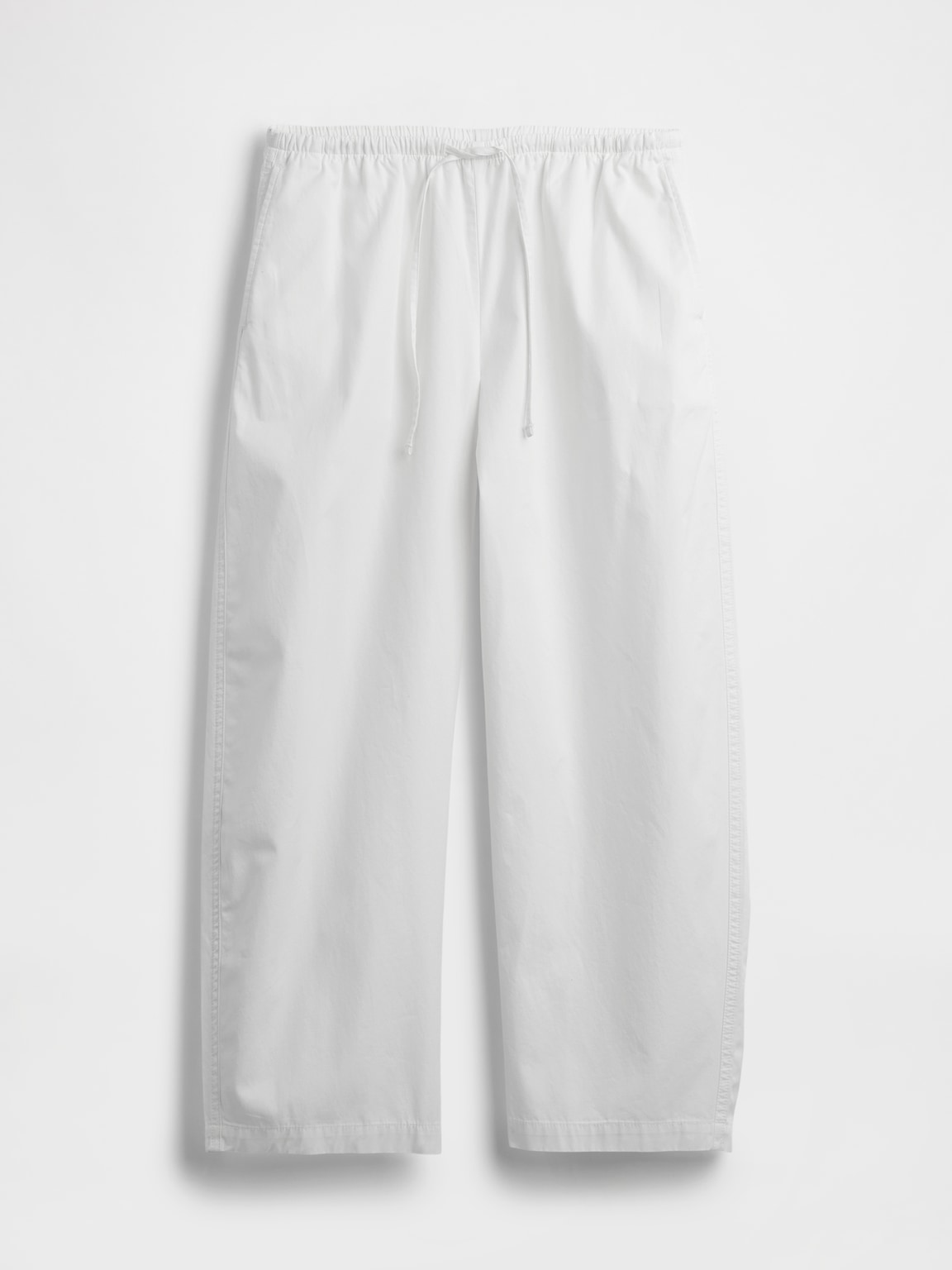 Poplin Easy Barrel Pants