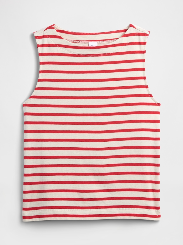 Stripe Boatneck Top