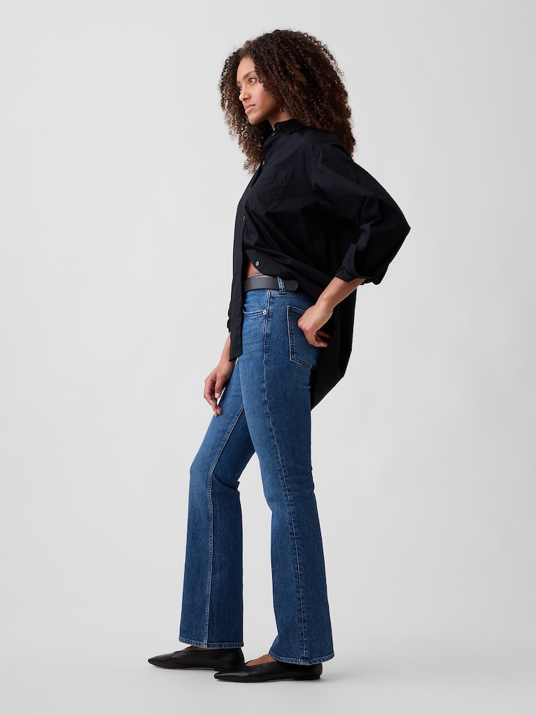 Mid Rise Baby Boot Jeans