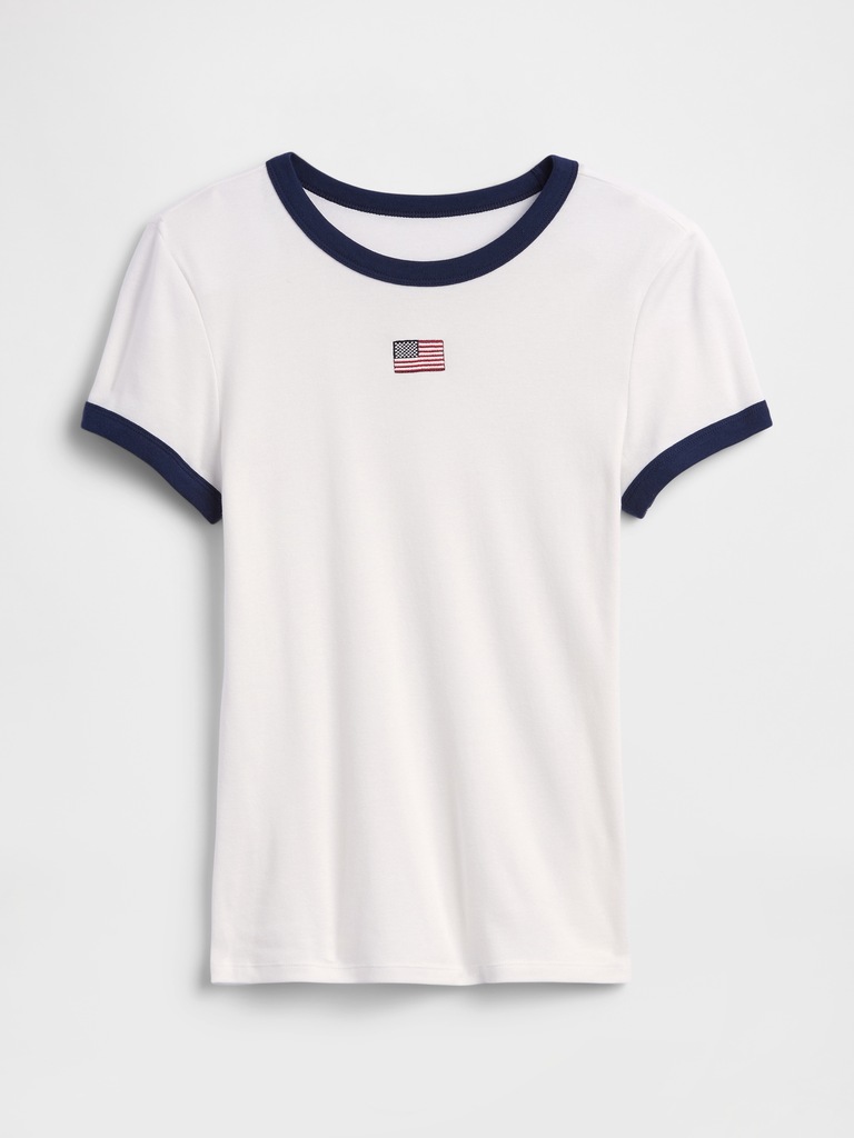 Modern Ribbed Crewneck T-Shirt