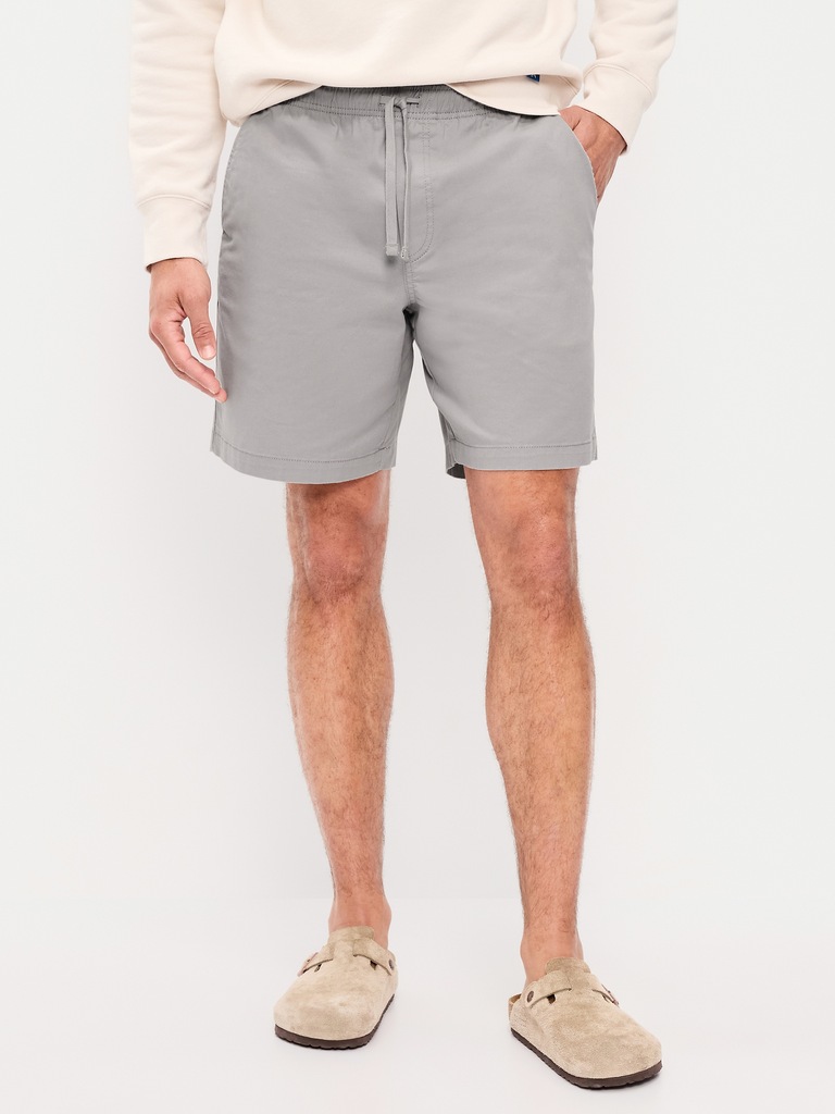 Twill Jogger Shorts -- 7-inch inseam