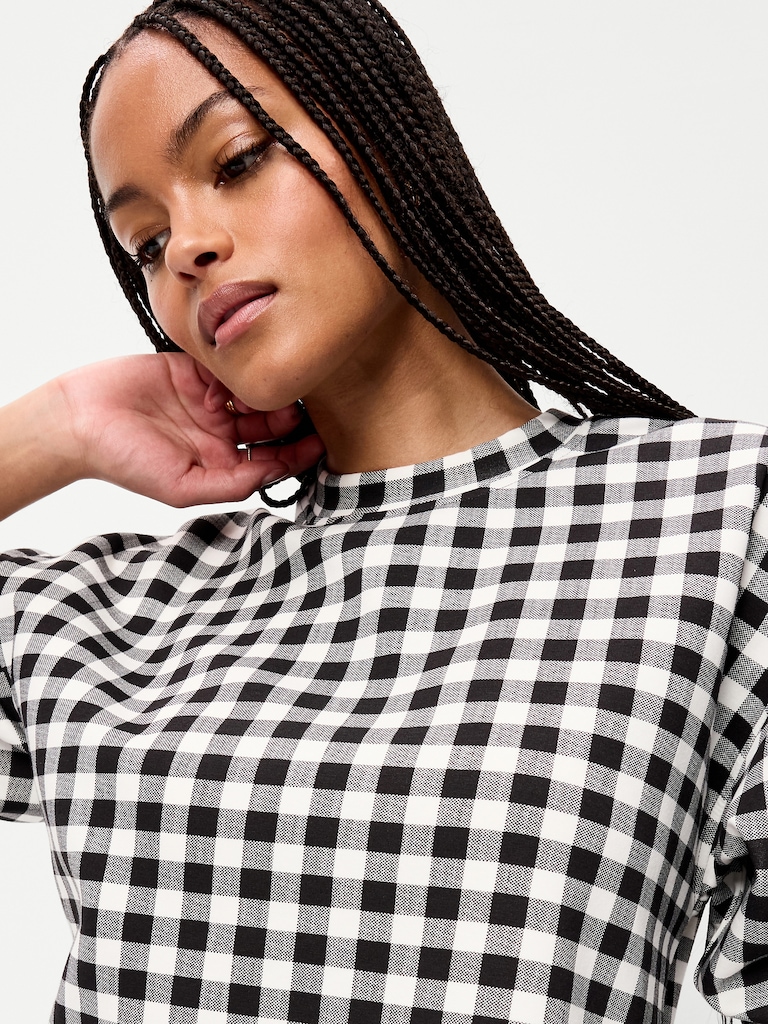 Dynamic Fleece Oversized Crop Sweatshirt