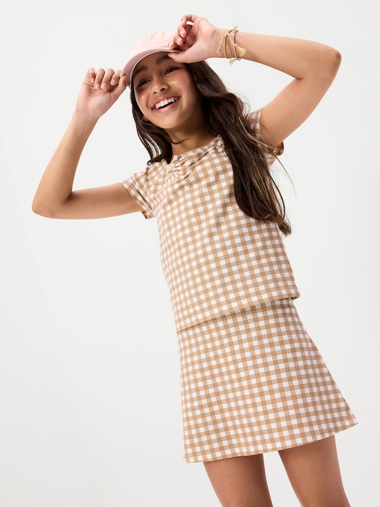 High-Waisted Skort for Girls